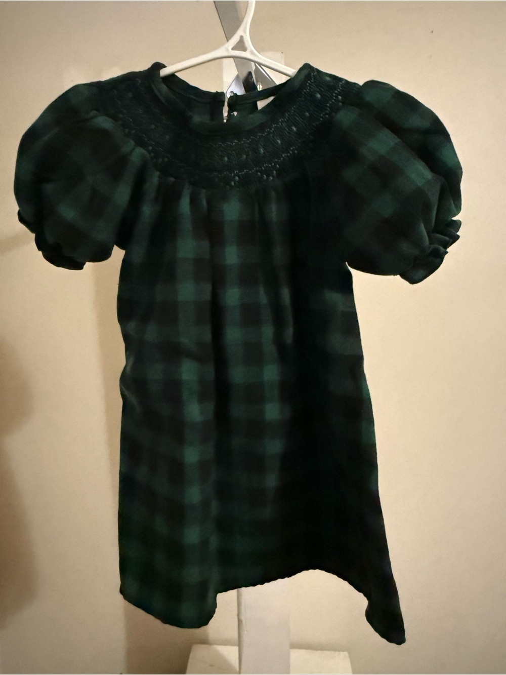 Plaid Smocked Bishop Dress